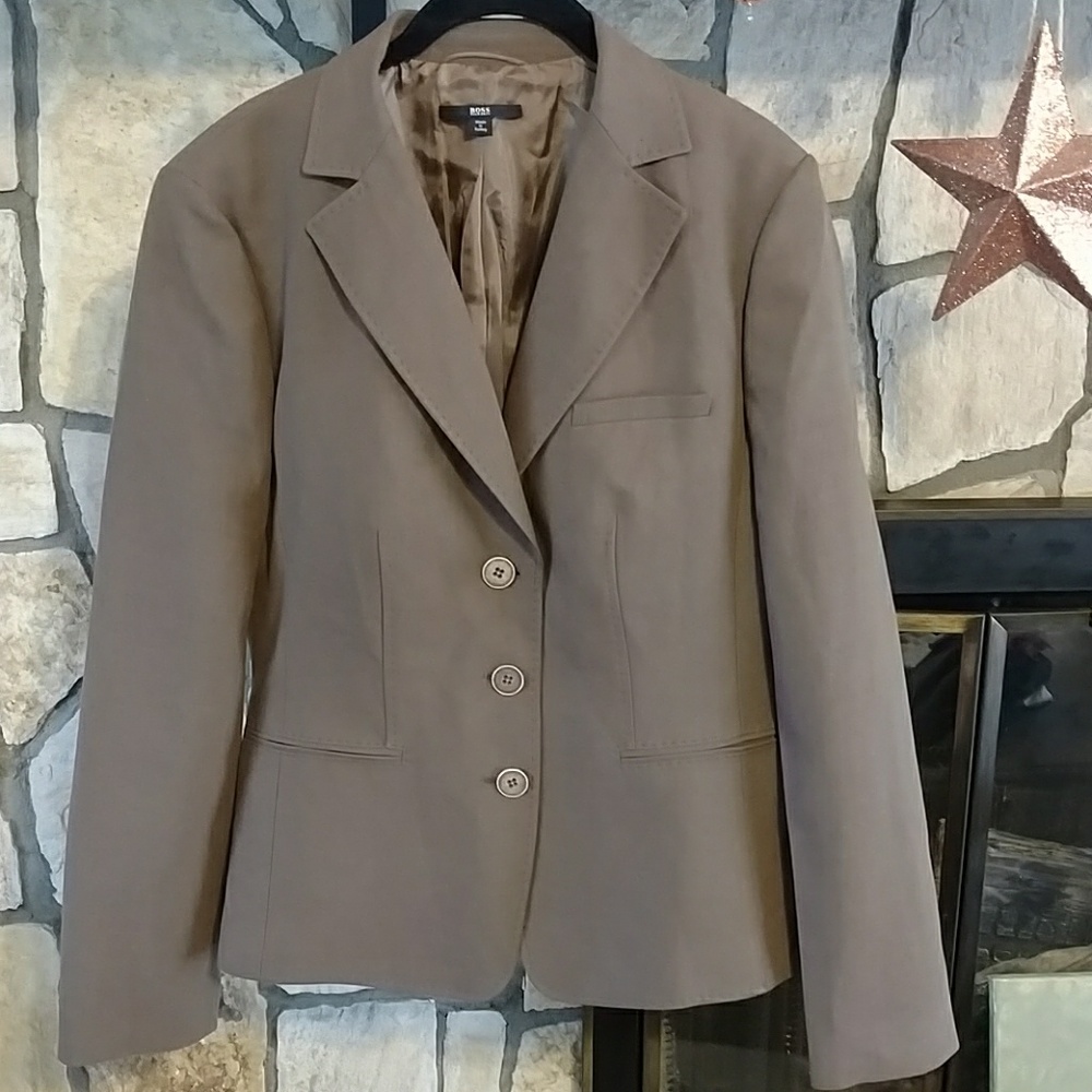 Boss cafe brown blazer size 14